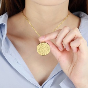 Collar de cadena de acero inoxidable de AYATULKURSI, collar islámico musulmá<span class=keywords><strong>n</strong></span>, regalo de mensajero de Dios árabe - Product Image 2