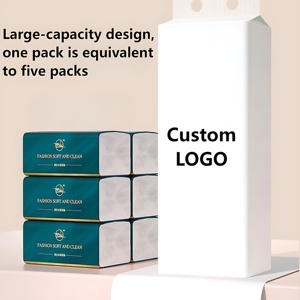 Hạ Môn Giá Thấp Hot Bán 4ply Trinh Gỗ Bột Giấy Treo Mặt Mô Giấy Khăn Ăn Bán Buôn Hộp Mềm Phong Cách Cho Nhà Công Ty Sử Dụng - Product Image 4