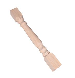 Poteau en bois, poteau décoratif, pilier en bois, balustrades en bois sculptées, garde-corps carré, balustres sculptés, balustres intérieurs sculptés - Product Image 5