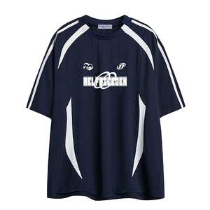 T-Shirt Homme Graphique Surdimensionné en Coton Bio Été Décontracté Vintage Streetwear Solide Motif Sublimation Transfert Loose Fit Top - Product Image 3