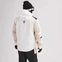 Veste de ski imperméable d'hiver chaude personnalisée, veste de snowboard respirante pour hommes, manteau à capuche coupe-vent pour la neige