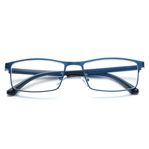 Gafas de lectura con montura de metal TR, lentes de resina anti luz azul, unisex, para personas mayores y de mediana edad - Product Image 1