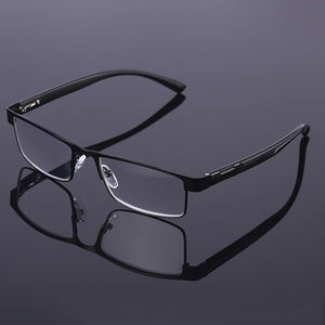 Gafas de Lectura de Metal de Alta Calidad con Media Montura, Gafas para <span class=keywords><strong>Presbicia</strong></span> de +0.75 a +4.0, Unisex, con Bisagra de Resorte - Product Image 3