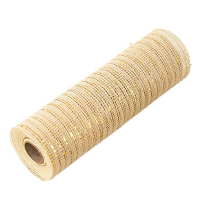 Flower Net Packaging DlY Wreath Gold <strong>Ribbon</strong> Roll 26cm*9m Metallic Fringe Christmas Tree <strong>Deco</strong> <strong>Mesh</strong> <strong>Ribbon</strong> for Tulle Decoration - Product Image 6