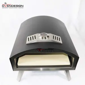 16 In Oven Gas Pizza Big Size Wood Gas Pizza Oven Hybrid