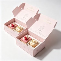 Boîte à pâtisserie personnalisée avec logo, en papier kraft, pour gâteaux, biscuits, cupcakes, beignets, pâtisseries, boîte à dessert recyclable