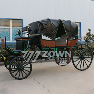 Carruaje Eléctrico sin Caballos ZOWN, Transporte Especial de 4 Ruedas, Carruaje Real de Cenicienta, Parasol para Turismo, 4-6 Personas - Product Image 3