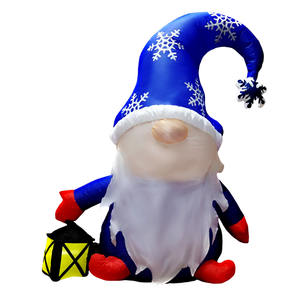 Gnomo inflable navideño de 6 pies con linterna, decoración inflable para jardín, patio, hogar, fiestas y días festivos. - Product Image 1