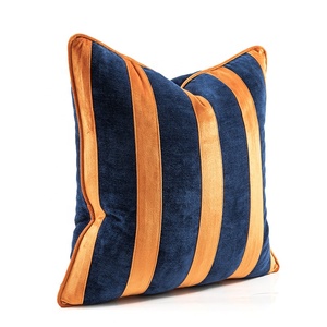 Thick Chenille Throw <strong>Pillow</strong> 18 X 18 Inches Soft Decorative <strong>Pillow</strong> Cover Solid Square Cushion Case for Couch Sofa Bedroom <strong>Orange</strong> - Product Image 2