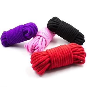 Offre Spéciale coloré SM sexe cordes SM Bondage retenue corde pour Couples sexe adultes <span class=keywords><strong>jeu</strong></span> attaché Bdsm doux Nylon Bundle jouets sexuels - Product Image 3