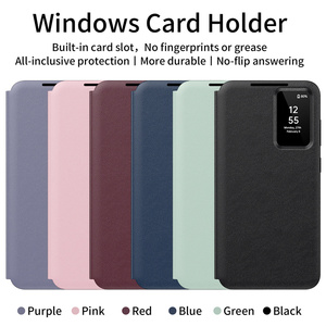 Chính Thức Ban đầu thông minh xem Windows không dây sạc lật PU Leather Wallet <span class=keywords><strong>Case</strong></span> Đối với Samsung S25 S24 S23 cộng với siêu cạnh FE - Product Image 2