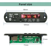 Module audio MP3 12V transfrontalier pour carte de décodage, accessoire pour haut-parleur, basses pour modèle 5.0 1016T