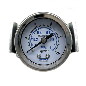 Y40ZV Axial Pressure <b>Gauge</b> With Support 10KG Pneumatic Water Oil Vacuum <b>Gauge</b> 0 1MPa - Product Image 1