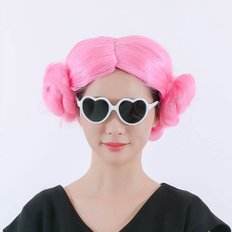 Perruque de cheveux roses pour les fêtes de cosplay pour les accessoires de perruque de thème et de costume - Product Image 1