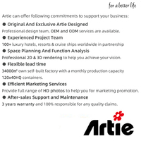 Artie Ensemble de conversation de patio de luxe Mobilier d'extérieur Table et chaises de jardin modernes pour hôtel, jardin, terrasse