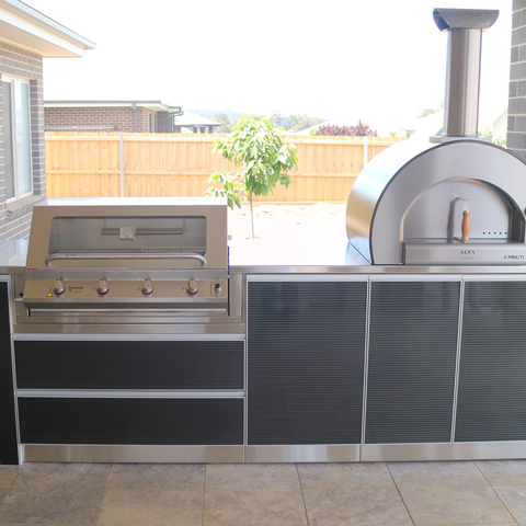 Vermonhouzz Outdoor Modular Stainless Steel BBQ Grill Kitchen Cabinet ...