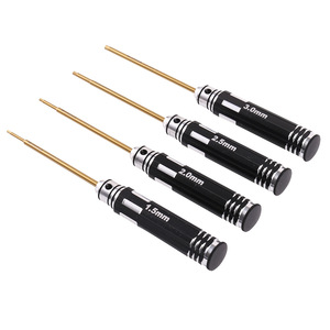 Mayatech Hex <b>Screwdriver</b> Set 1.5 2.0 2.5 3.0mm <b>Precision</b> Industrial Grade Aluminum Handle Anodized Finish - Product Image 3