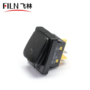 FILN Factory Outlet KCD4 saklar <span class=keywords><strong>Rocker</strong></span>, berbentuk perahu tahan air 30A arus tinggi 4-Pin dengan lampu LED - Product Image 3