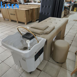 Lavabo para Champú Kisen Popular, Lavabo Personalizado para Spa Capilar, Camilla de Masaje Tailandés, Cama para Lavar el Cabello, Muebles de Salón sin Tuberías - Product Image 2