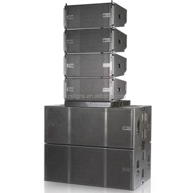 VIO L210 Dual 10 Inch Two-Way Passive/Active Line Array Powered Sound System with Neodymium Speaker Outdoor Sound Equipment