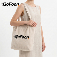 Sac fourre-tout écologique personnalisé avec logo, poignée renforcée, idéal pour le shopping et les voyages