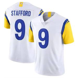 Camiseta de Fútbol Estilo Los Ángeles # 12 Puka Nacua # 8 # 9 Stafford # 17 Camisetas Deportivas de Manga Corta con Estampado Adams, Transpirables, al por Mayor - Product Image 4
