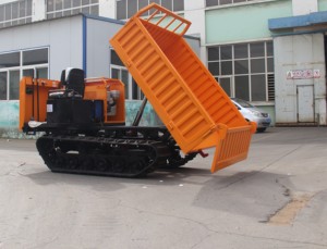 Dumper <span class=keywords><strong>à</strong></span> chenilles en caoutchouc de 1 tonne, véhicule de transport tout-terrain pour travaux agricoles et de construction - Product Image 3