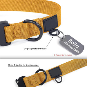 <span class=keywords><strong>Collar</strong></span> táctico para perros con asa, <span class=keywords><strong>Collar</strong></span> duradero de nailon para exteriores, <span class=keywords><strong>Collar</strong></span> de entrenamiento ajustable para perros grandes - Product Image 6