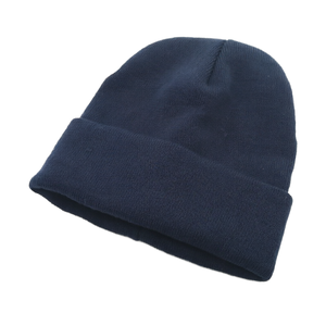 Custom Logo Knit <b>Beanie</b> Hat Embroidered Cuffed Winter Gorro Adult Unisex Casual Outdoor Ski Travel - Product Image 1