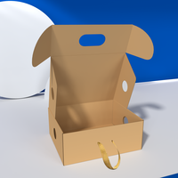 Boîte de rangement carrée en carton ondulé personnalisée à faible MOQ pour sacs à main, vêtements, sous-vêtements et chaussures – Vente en gros