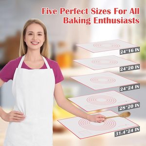 <b>Large</b> 40x60cm Silicone Pastry <b>Mat</b> Non-Slip Baking <b>Mat</b> with Measurement Counter Oven Safe & Dishwasher Safe Eco-Friendly - Product Image 4