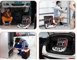 Bộ công cụ lăn đặt trong nhôm xe đẩy trường hợp kết hợp hộp công cụ Bộ công cụ để sửa chữa thủ công bảo trì nhà hàng ngày - Product Image 6