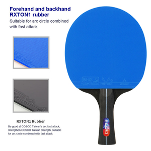 LOKI Raquettes <span class=keywords><strong>de</strong></span> Tennis <span class=keywords><strong>de</strong></span> Table Professionnelles, Ensemble Haute Qualité avec Bois <span class=keywords><strong>de</strong></span> Peuplier Noir Élastique et Revêtements ITTF - Product Image 3