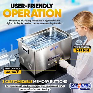 Nettoyeur à ultrasons pour bijoux, pièces de laboratoire, montres et <span class=keywords><strong>lunettes</strong></span> 60W-500W 2L/3L/15L/22L en option - Product Image 4