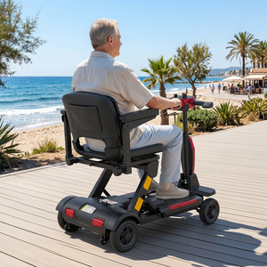 Scooter de Movilidad Plegable de <span class=keywords><strong>4</strong></span> Ruedas, Eléctrico, Ligero, Motor de 270W, Batería de Litio de 24V 10.4Ah, Alcance de 30km, Capacidad de 120kg - Product Image 1