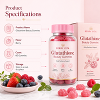 Gummies éclaircissantes à marque privée OEM, suppléments de collagène et L-Glutathion, Gummies de collagène et L-Glutathion