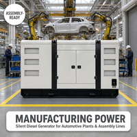 Générateur diesel professionnel 30 KVA, générateur silencieux 30 KVA, groupe électrogène diesel avec livraison rapide et ATS