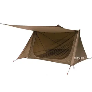 캐노피 2 인 방수 ripstop 지붕 텐트와 배낭 텐트