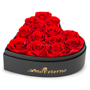 Infini immortel éternel pour toujours stabilisé roses conservées dans une boîte en coeur pour la Saint-Valentin cadeau d'anniversaire de la fête des pères des mères - Product Image 3
