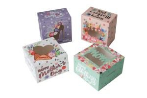 12 Cajas de Regalo de Papel Kraft para <span class=keywords><strong>el</strong></span> Día de <span class=keywords><strong>la</strong></span> Madre con Ventana, Contenedores para Galletas <span class=keywords><strong>y</strong></span> Regalos para <span class=keywords><strong>la</strong></span> Fiesta del Día de <span class=keywords><strong>la</strong></span> Madre - Product Image 4