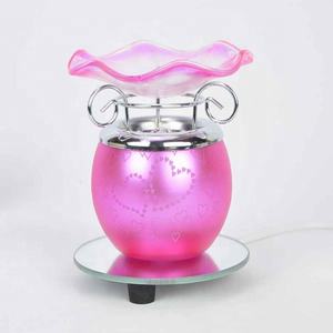 سخان شمع كهربائي معطر، موقد زجاجي للعلاج بالروائح، مصباح تسخين للزيوت العطرية، إضاءة ليلية للبخور - Product Image 3