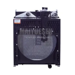 440211-00452 Water tank aluminum radiator for DOOSAN P126T 300kw Engine Generator radiator