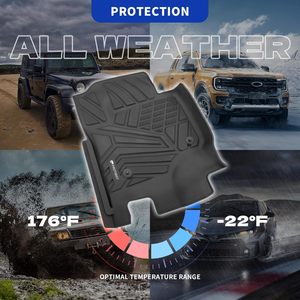 Новые поступления: Индивидуальные водонепроницаемые противоскользящие всепогодные автомобильные коврики класса люкс из TPE для Ford (оптом) - Product Image 2