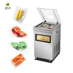 JINYI DZ-400/2E Commercial sweet corn vacuum packing machine meat nitrogen flush vacuum sealer