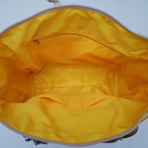 Multifunctional 3-in-1 Yellow Canvas <b>Laptop</b> Tote Bag Convertible <b>Backpack</b> Crossbody Bag for <b>Work</b> Travel Daily Commute - Product Image 6