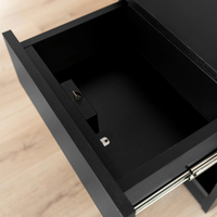 Table de chevet verrouillable avec tiroir à empreinte digitale, vente en gros usine, table de nuit sécurisée pour objets de valeur, bijoux et documents