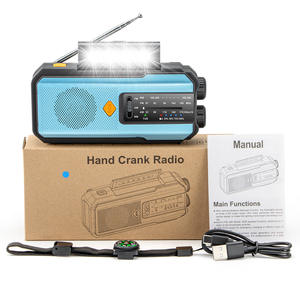 Radio Solar de Manivela para Exteriores AM FM WB con Linterna LED, Banco de Energía, Alarma, para Supervivencia, Camping y Senderismo - Product Image 2