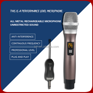 TNH UM- M100 mikrofon nirkabel dinamis, penguat Audio TV kinerja panggung, colokan 6.5mm pengisian daya mikrofon rekaman UHF - Product Image 2