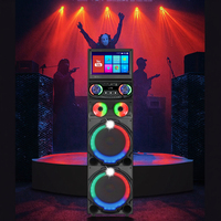 Altavoz de Karaoke con Pantalla Táctil y Micrófono, 1200W, con Reproducción de Video por WiFi, GD-1419, en Oferta