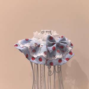 مريلة دانتيل بنمط أميرة مزينة بالزهور للحيوانات الأليفة، ملابس دمى لطيفة من الموهير، إكسسوارات للحيوانات الأليفة لموسم الخريف وعيد الميلاد، متجر شامل للتصنيع حسب الطلب - Product Image 3